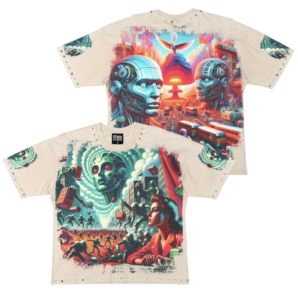 Stray New Age Graphic Tee (Stone) ST1701-STO