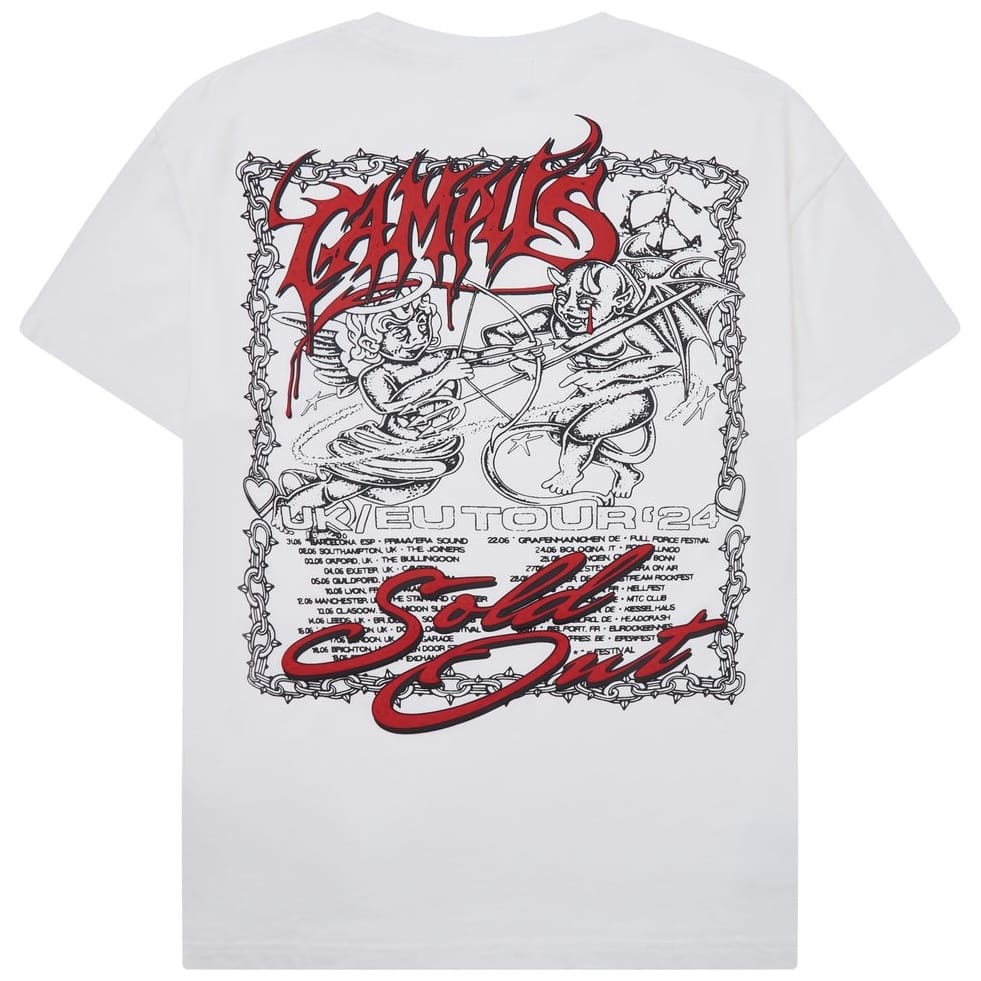 Campus Goods Tour Tee (White) CG-SUM26-019