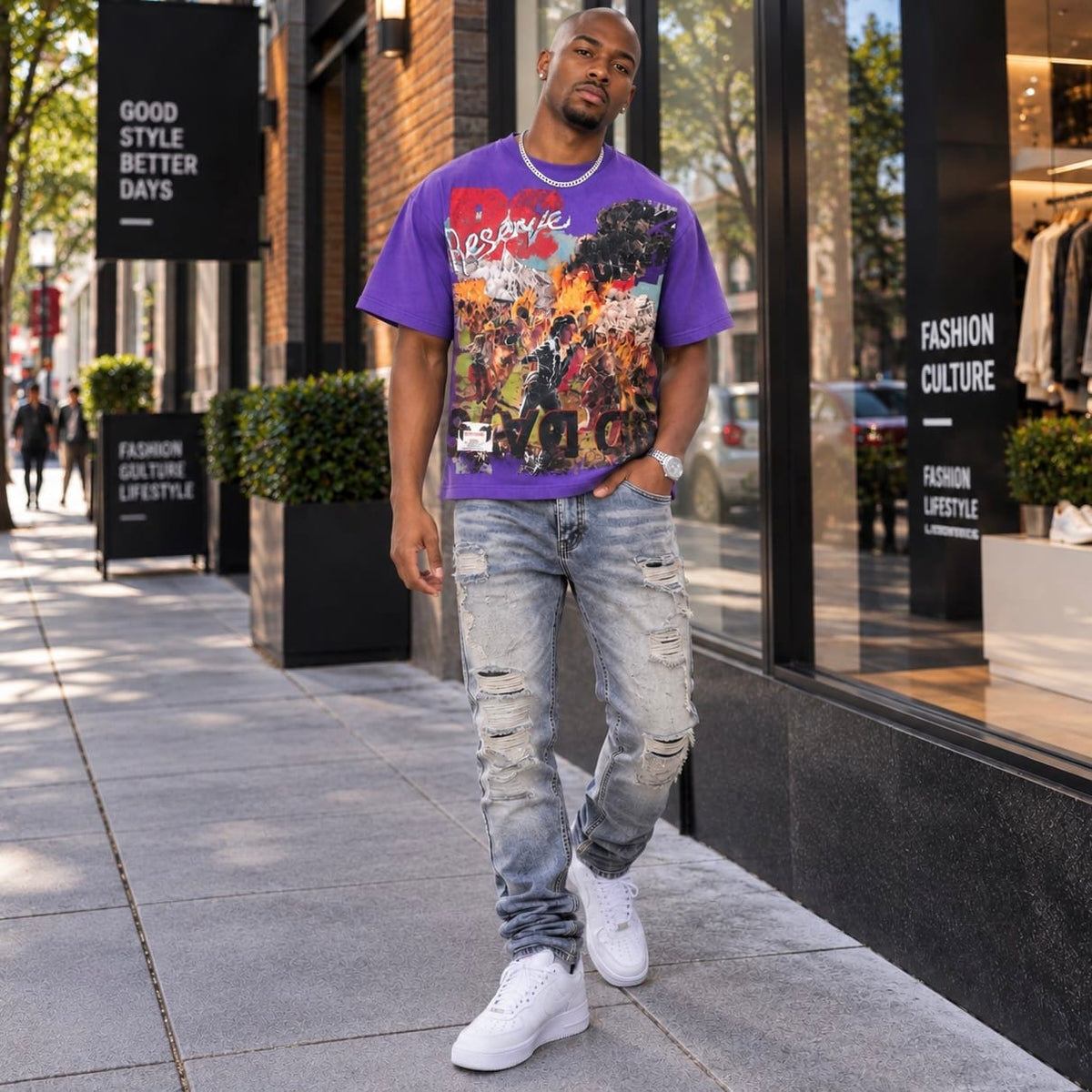 GFTD La Catastrophic Tee (Purple)