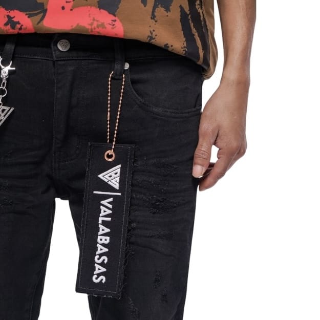 Valabasas Blackout Skinny Jean (Black Washed) VLBS-VJ1-1008