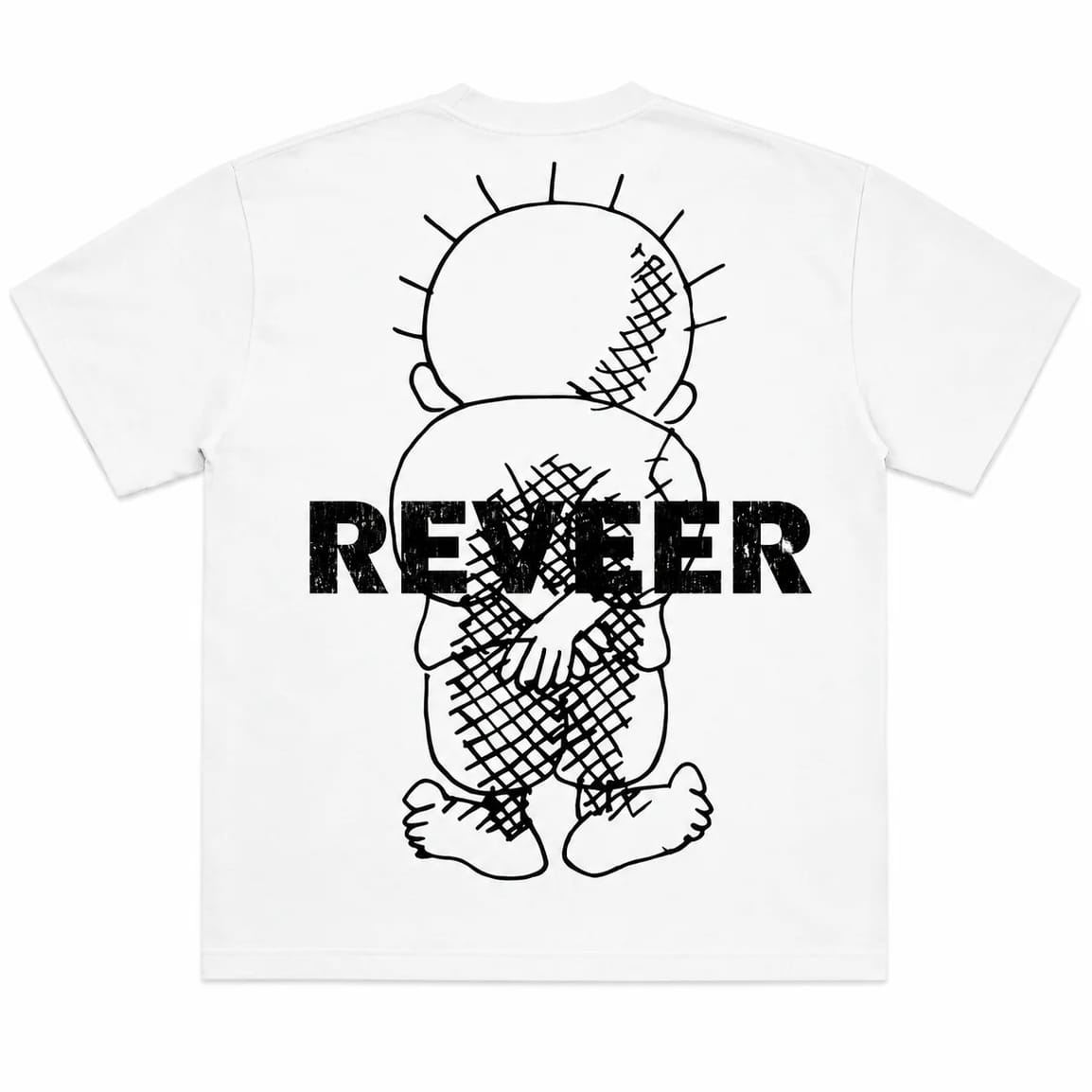 Reveer Broken Figure Tee (White) FC-03TW