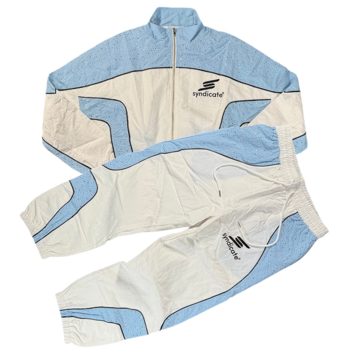 The Syndicate Nylon Jacket & Pants Set (Baby Blue)
