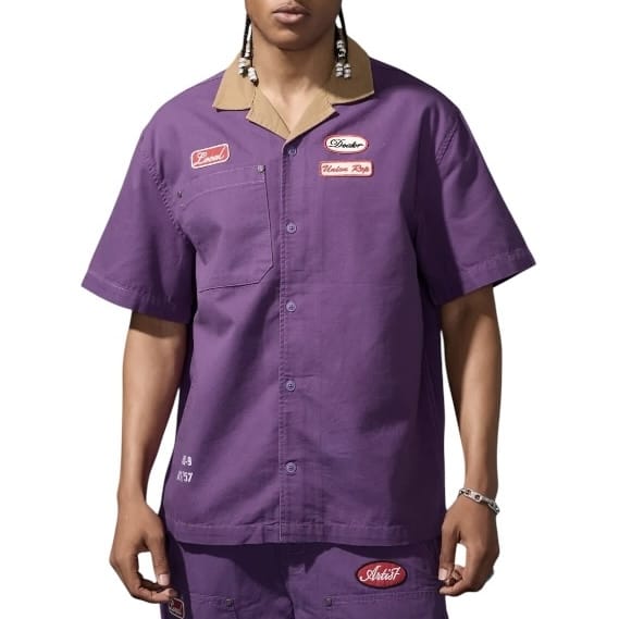 Jordan Craig The Re-Up Mechanic Shirt (Purple) 2059