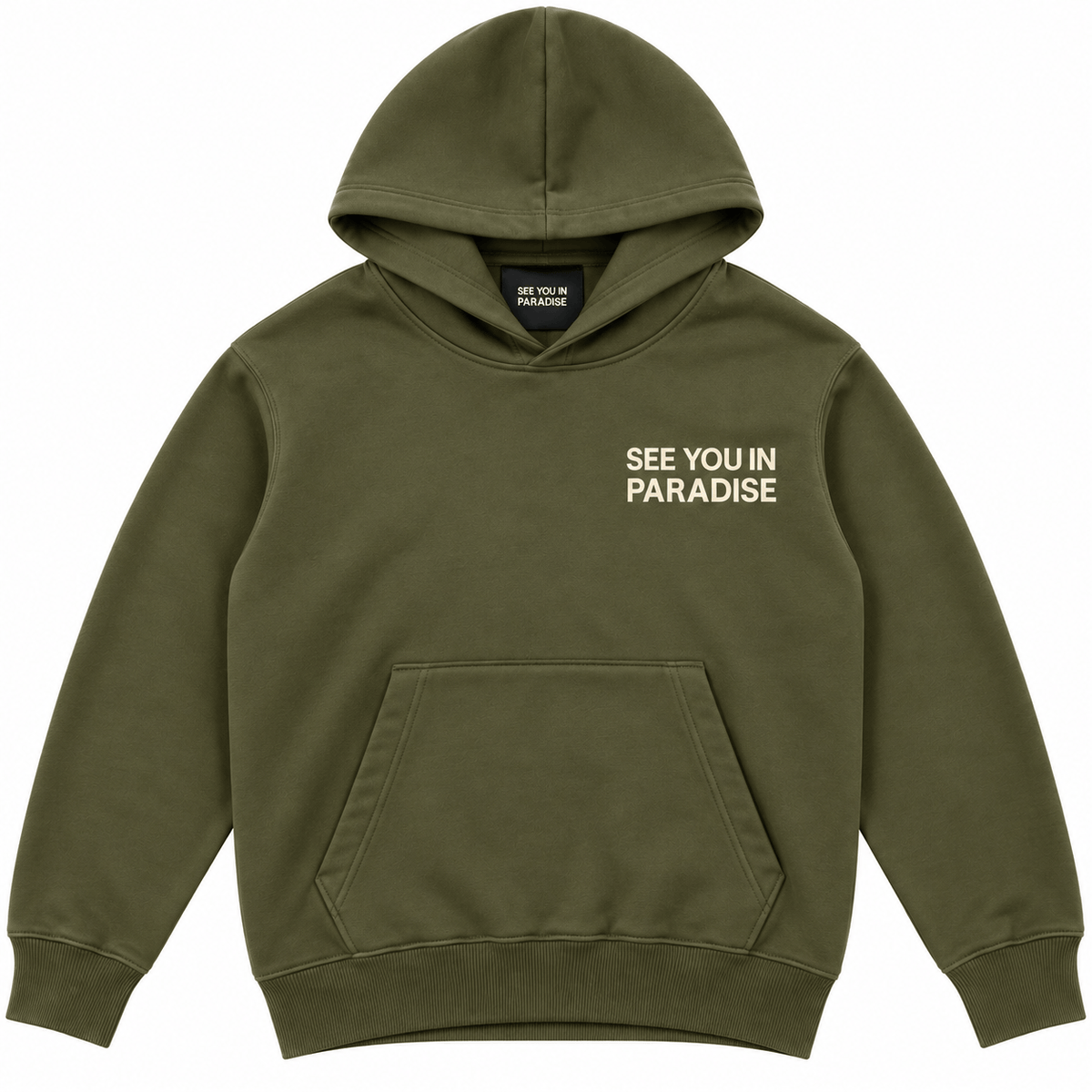 See You In Paradise Wingspan Hoodie (Olive/Cream) 8816H