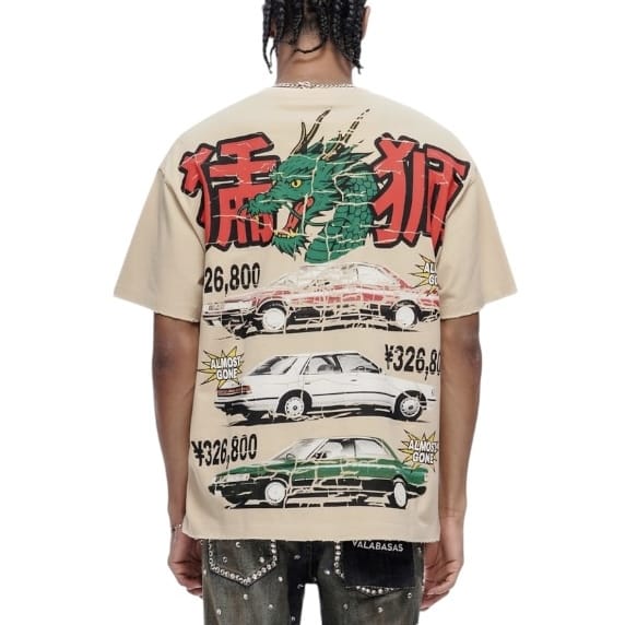 Valabasas Japanese Motors Tee (Beige) VLBS-VT1-1102