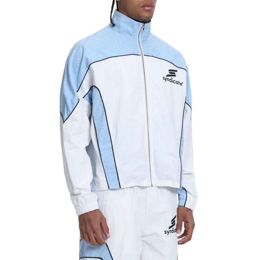 The Syndicate Nylon Track Jacket & Short Set (Baby Blue)