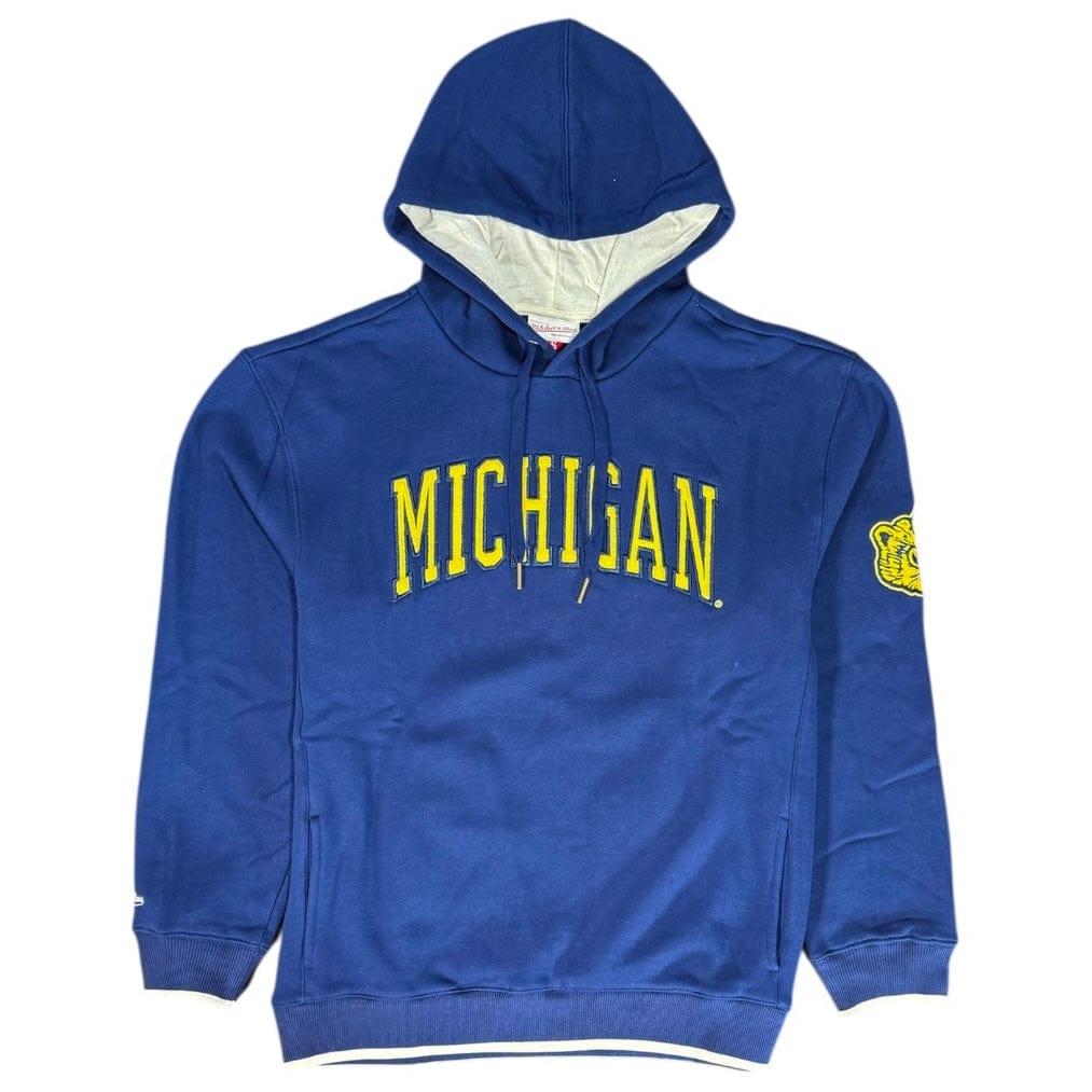 Mitchell & Ness NCAA Michigan Vintage Logo Team Legacy Hoodie (Navy)