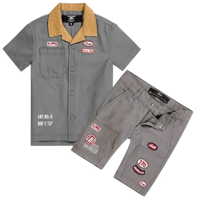 Boys Jordan Craig Mechanic Re-Up Set (Charcoal)