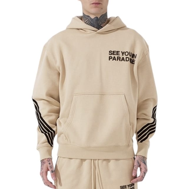 See You In Paradise Perfect Pitch Pullover Hoodie (Beige) 9229H