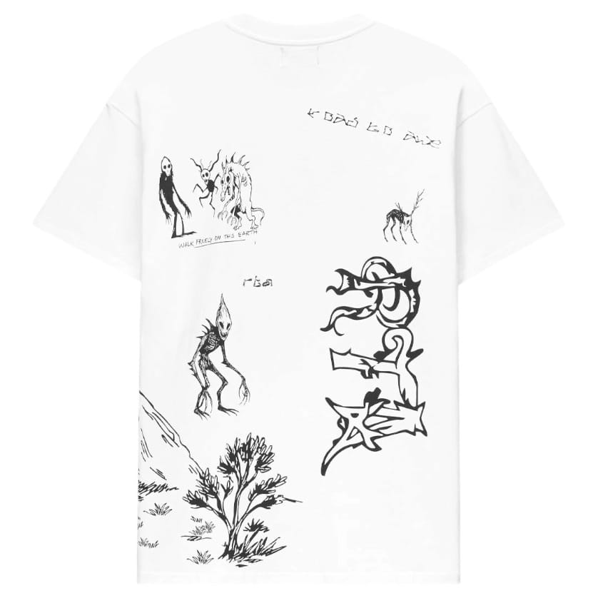 Rta Colin Creature Scenery Oversized SS Tee (White) MCHPK911-T1322WTCSC