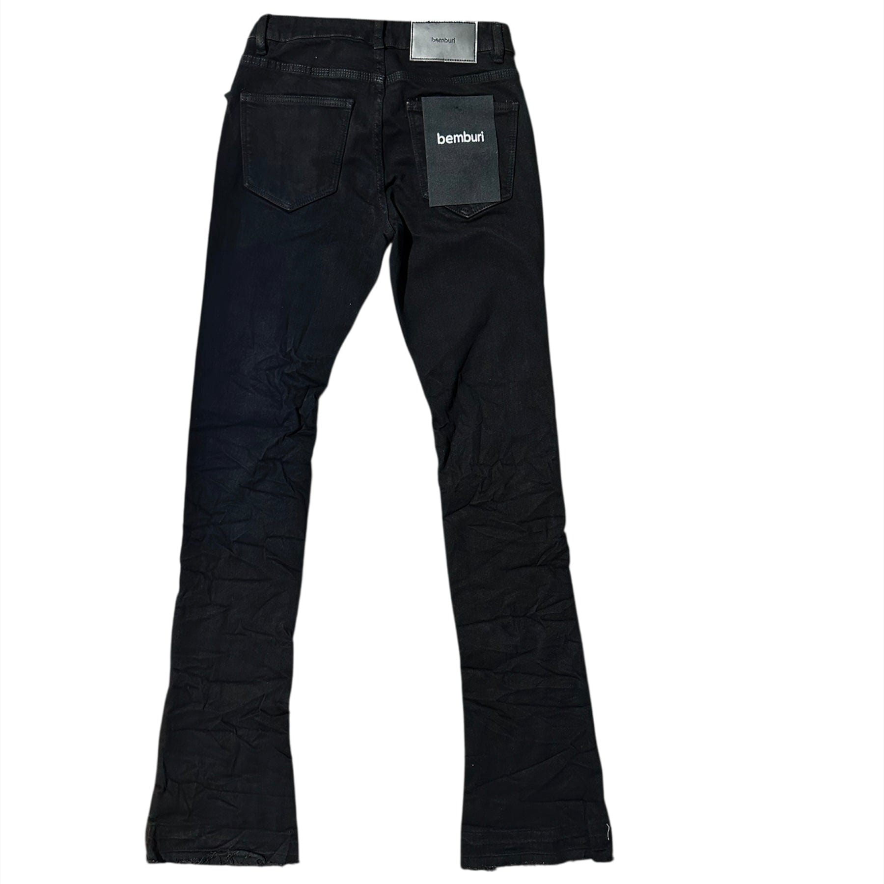 Bemburi Stacked Fit Denim Jean (Jet Black) M8503D