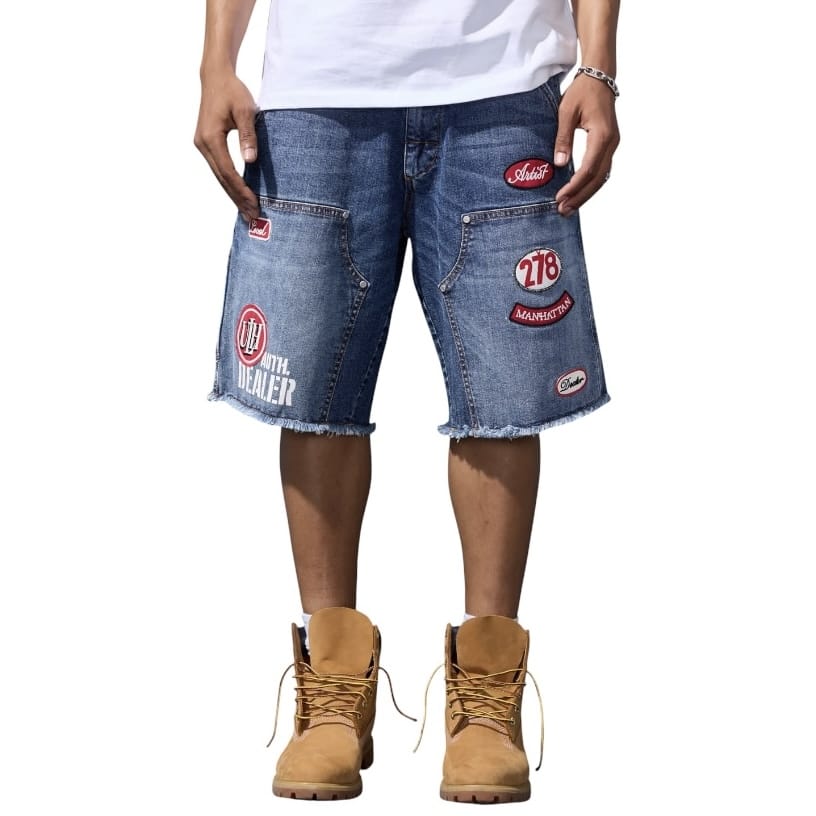 Jordan Craig Og The Re-Up Denim Shorts (Aged Wash) J2058S