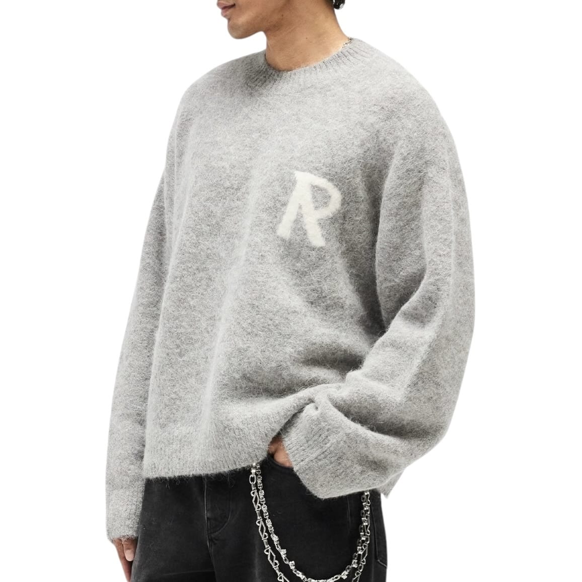 Represent Logo Knit Sweater (Grey) MLM100850-47