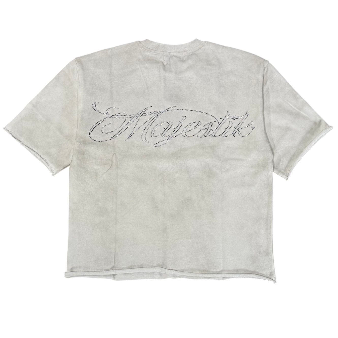 Majestik Broken Heart Garment Dyed Print F.Terry Tee (Off White) FT2637