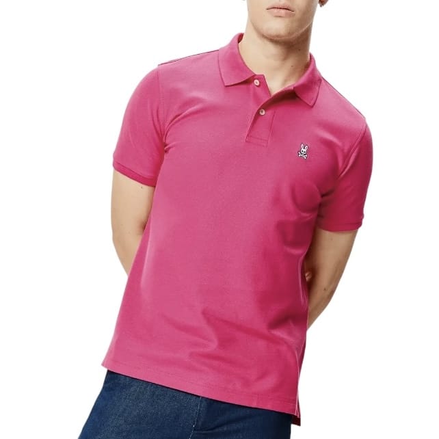 Psycho Bunny Classic Polo (Bright Fuschia) B6K001T1PC