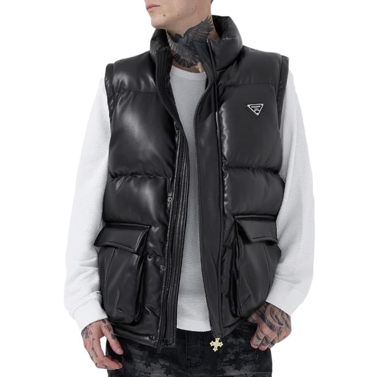 See You In Paradise Vigilante Puffer Vest (Black) 9384V