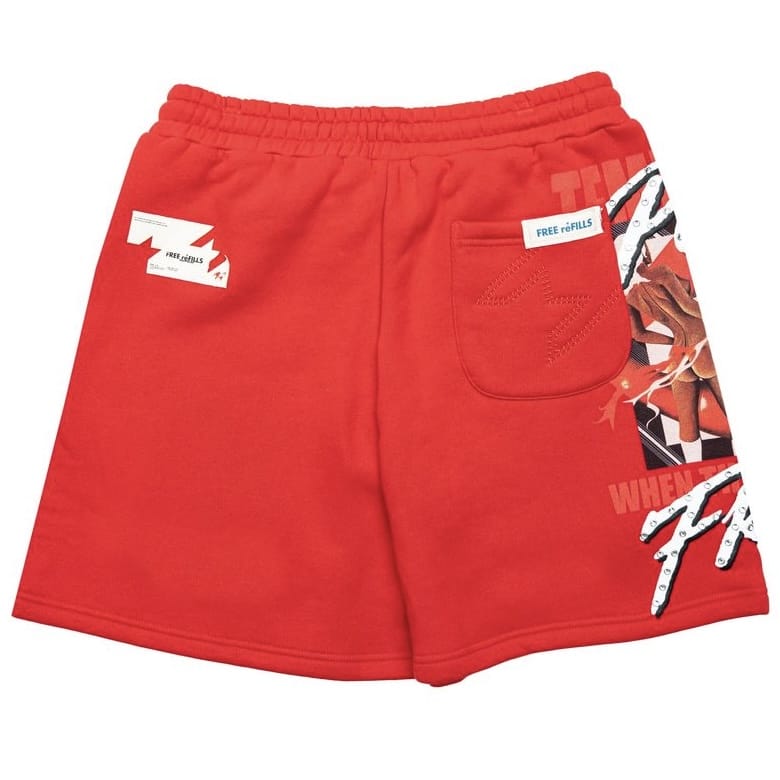 Free Refills Temptations Fleece Shorts (Red) FR-S26-087