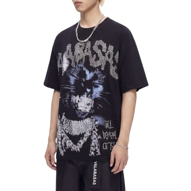 Valabasas Kool Kat Tee (Black) VLBS-VT1-26003