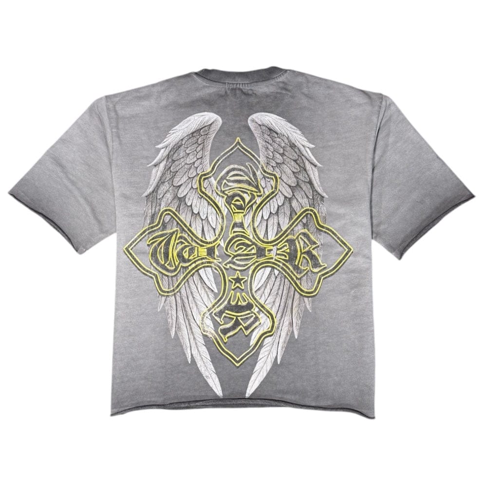 Majestik Relentless Garment Dyed Print F.Terry Tee (Grey) FT2615