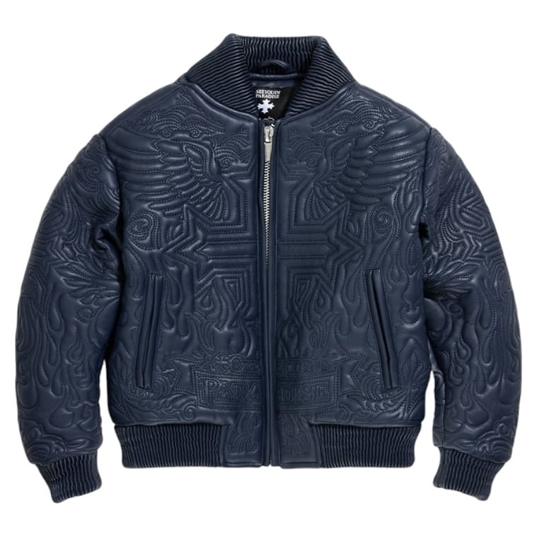 Kids See You In Paradise Sinister Bomber Jacket (Navy)