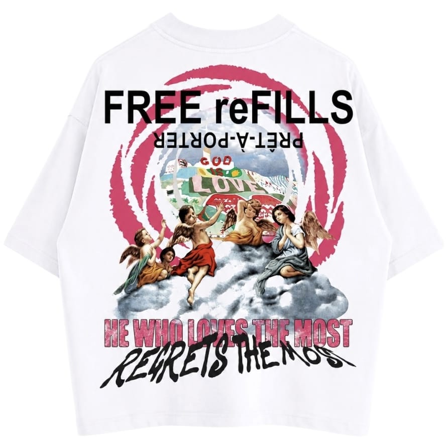 Free Refills Salvation Tee (White) FR-FALL26-011
