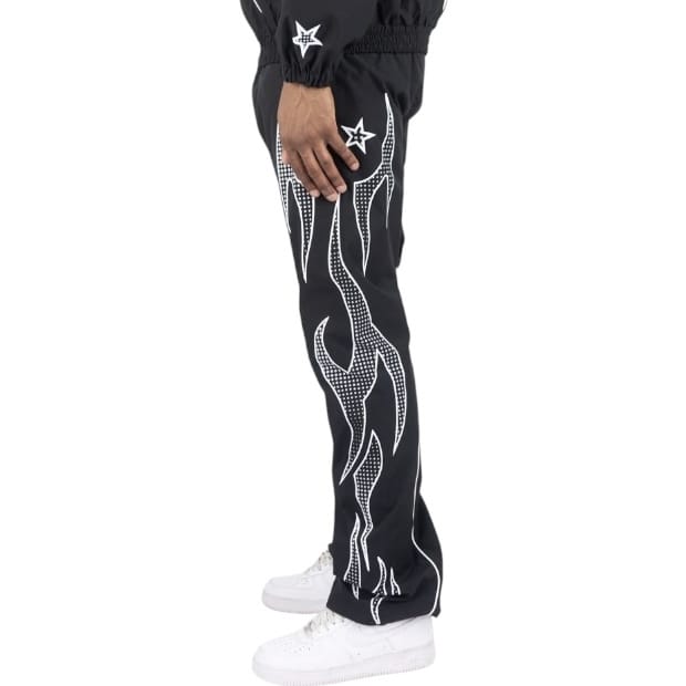 R3bel Denim Hooded Windbreaker Set (Black) 3163-835