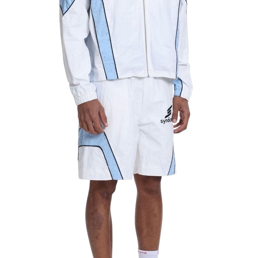 The Syndicate Nylon Track Jacket & Short Set (Baby Blue)