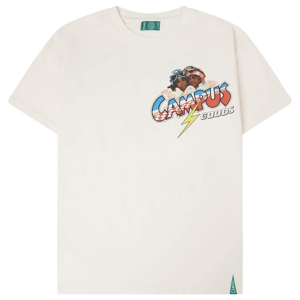 Campus Goods Checkpoint Tee (Cream) CG-FALL26-04