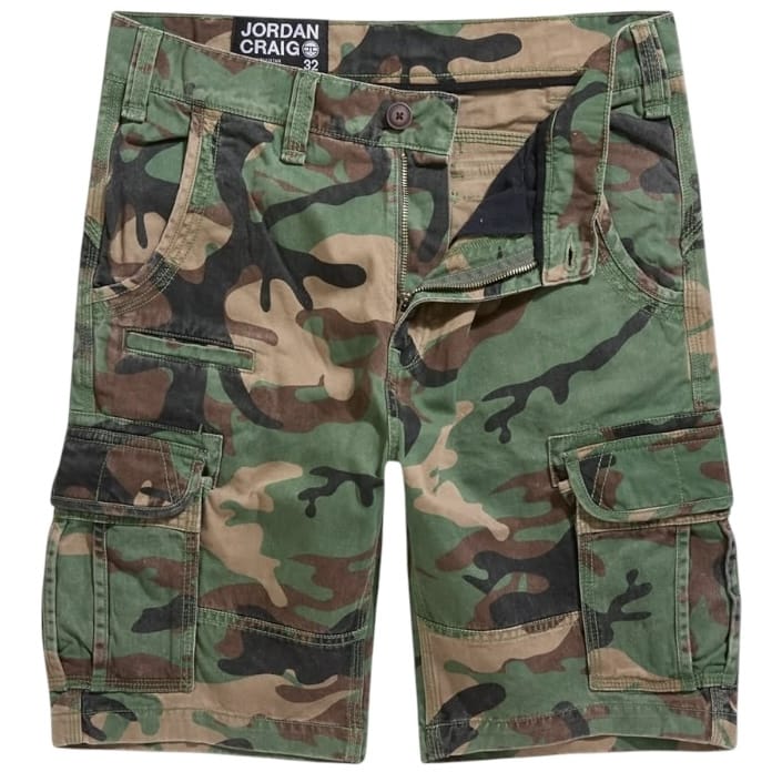 Jordan Craig Og Xavier Camo Cargo Shorts (Vintage Camo) 4462C