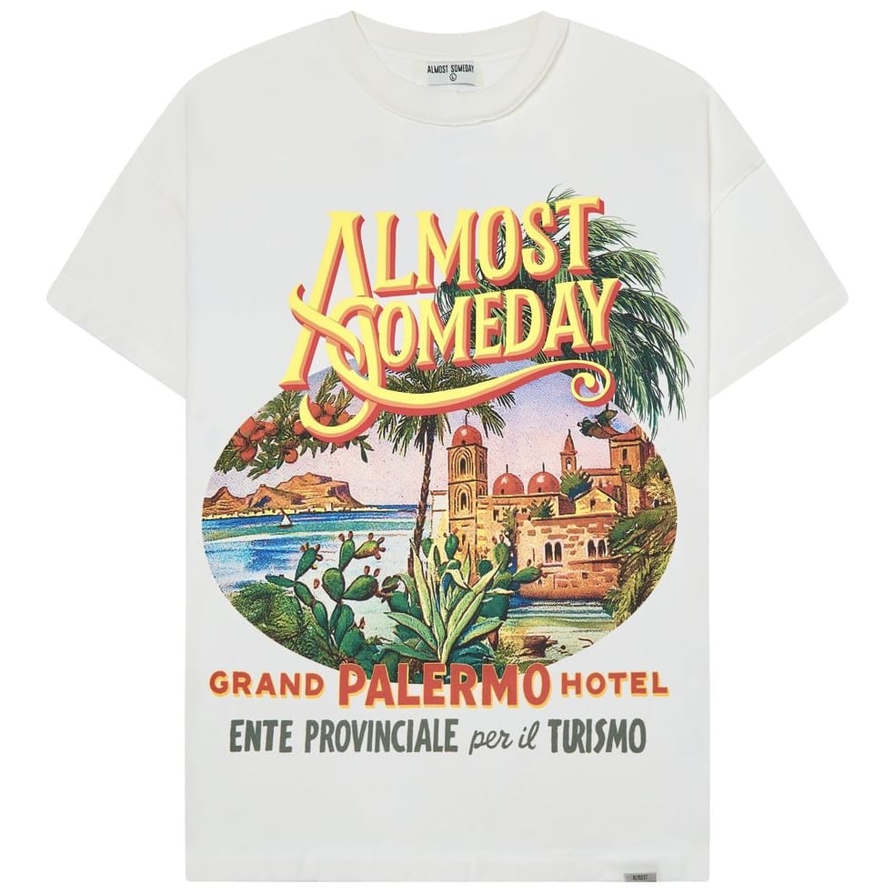 Almost Someday Grand Palermo Tee (Cream) AS-S26-090