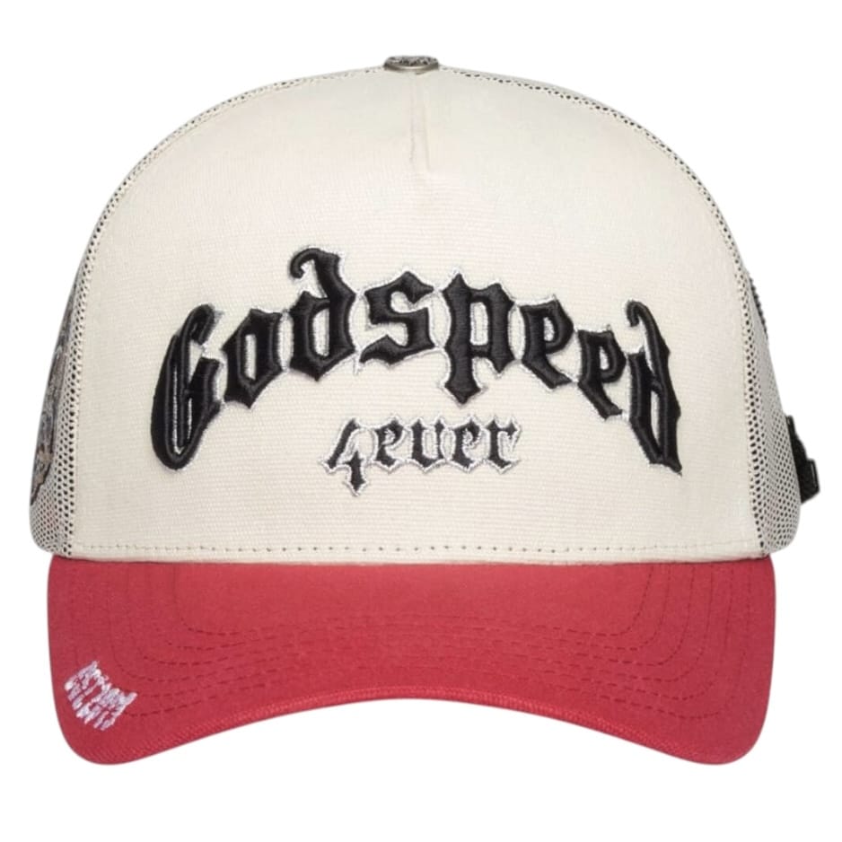 Godspeed GS Forever Trucker Hat (Cream/Red)