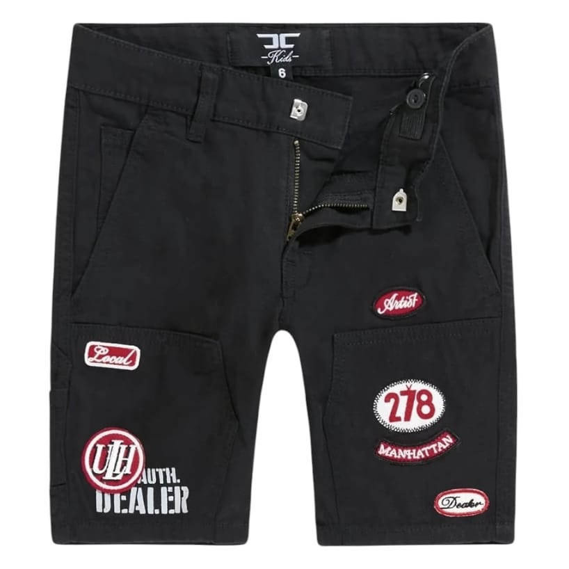 Boys Jordan Craig Re-up Mechanic Short Set (Black)
