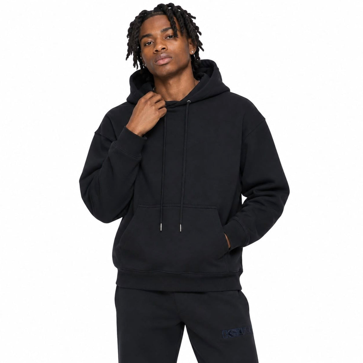 Ksubi 4x4 Luxe Biggie Hoodie (Cobalt Black) MCO26FL001