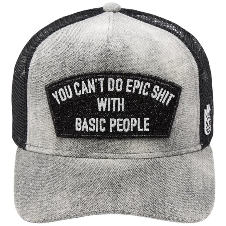 Cult Of Individuality Can't Do Epic Shit Trucker Hat (Grey) 626BC-CH47A