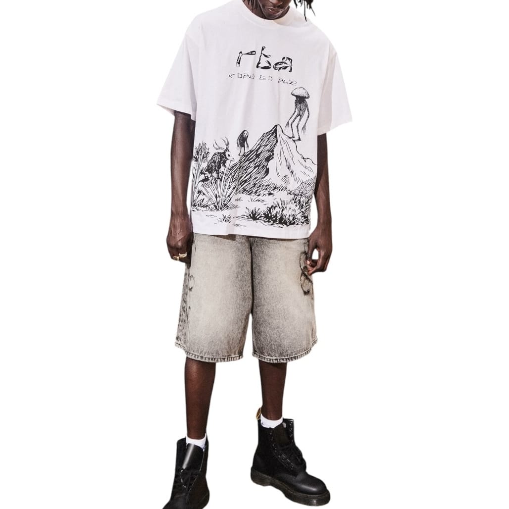 Rta Colin Creature Scenery Oversized SS Tee (White) MCHPK911-T1322WTCSC