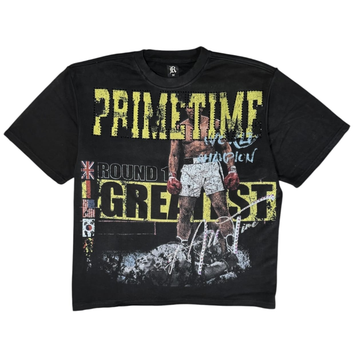 R3bel Denim Primetime Digital Terry Tee (Black) 3163-116
