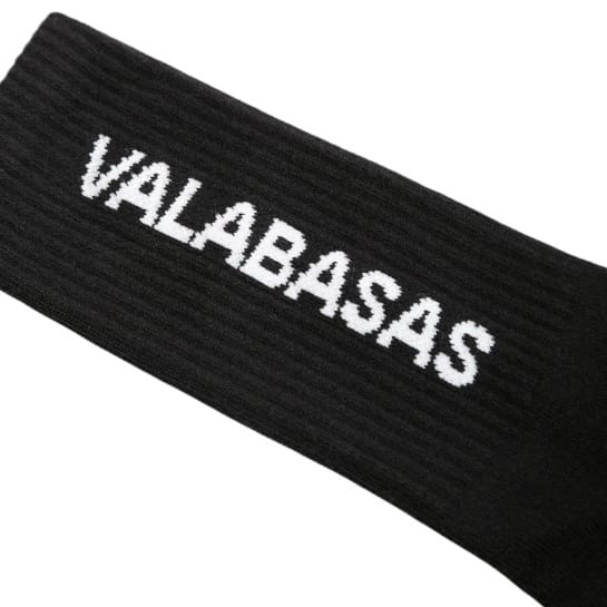 Valabasas Footprint Socks (Black) VAL-SOCK-001
