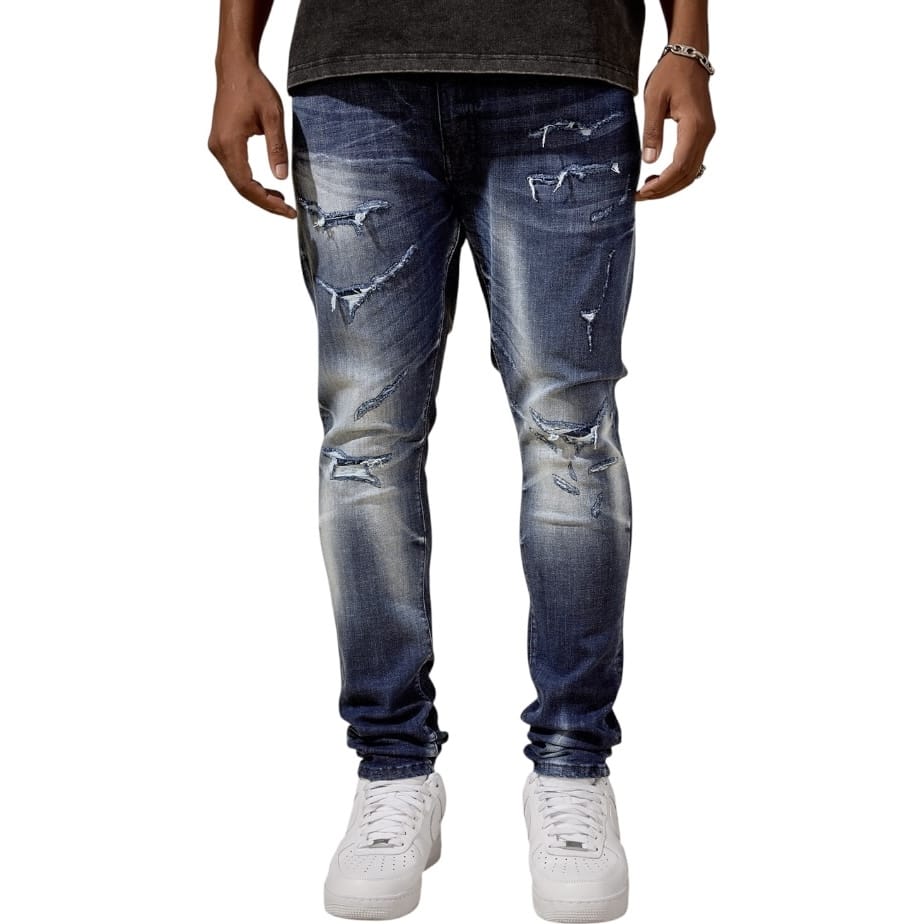 Jordan Craig Sean Slim Taper Fit Geostorm Denim (Aged Wash) JS2400