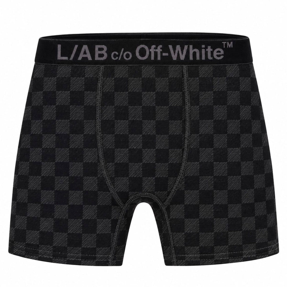 Lab Off-White Horizontal Repeat Clamp Diags Aop Boxer Briefs (Black Nrf)