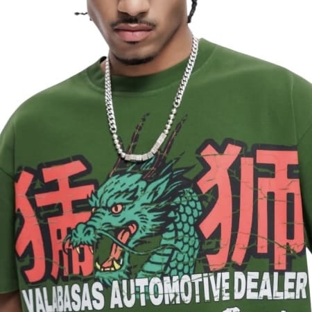 Valabasas Japanese Motors Tee (Green) VLBS-VT1-1102
