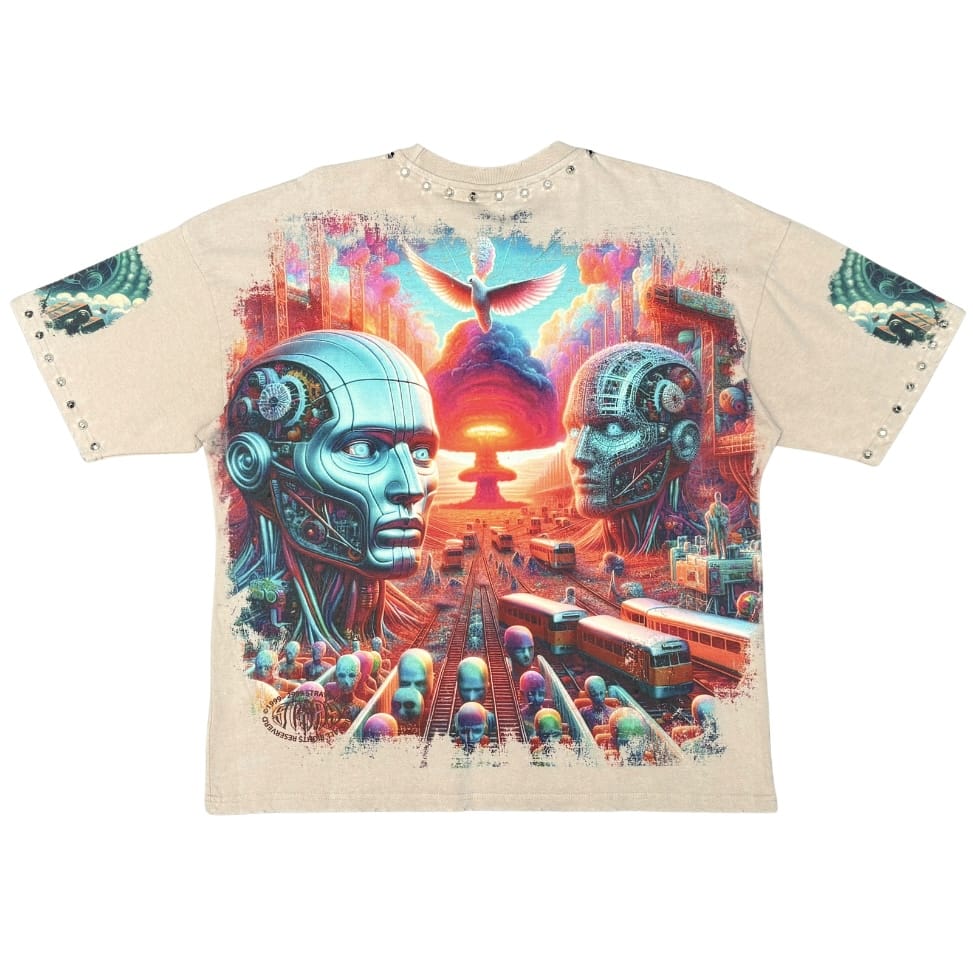Stray New Age Graphic Tee (Stone) ST1701-STO
