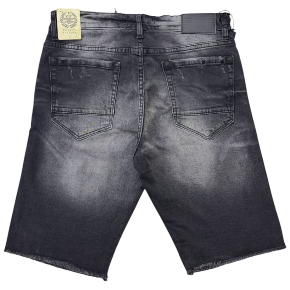Jordan Craig Washed Denim Shorts (Black Shadow) J334S