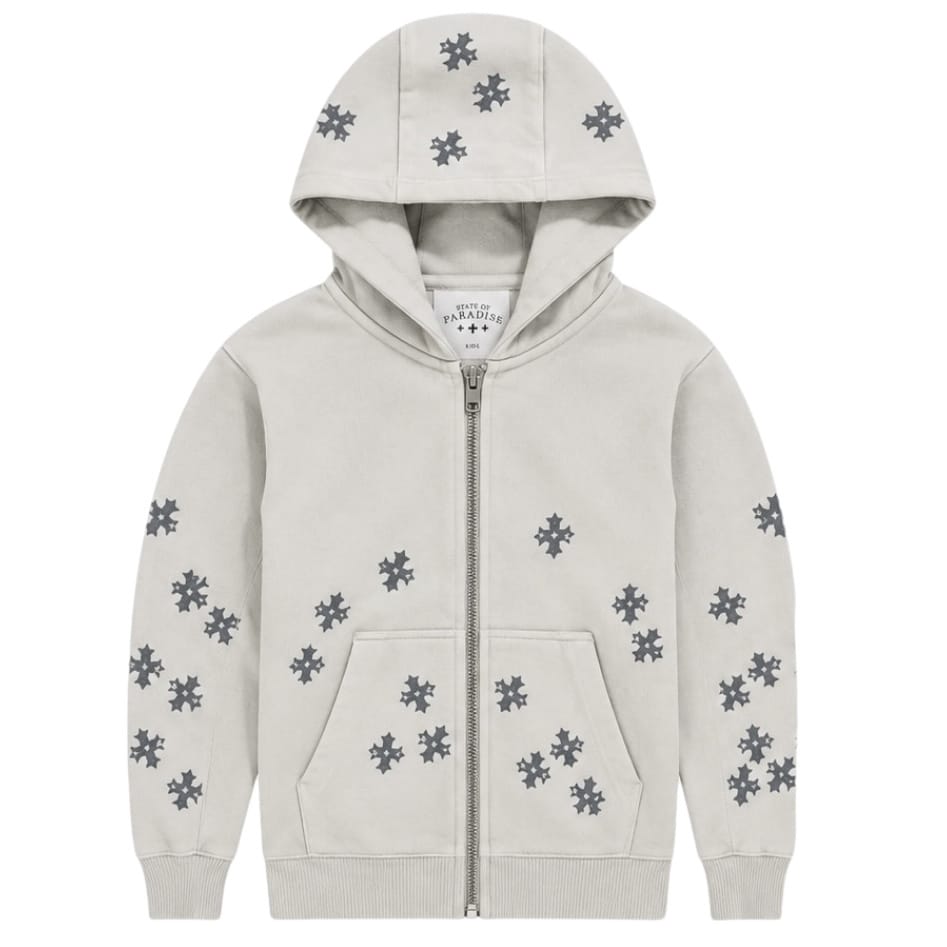 Kids See You In Paradise Forbidden Fruit Zip Up Hoodie (Cement Wash) 8892HK