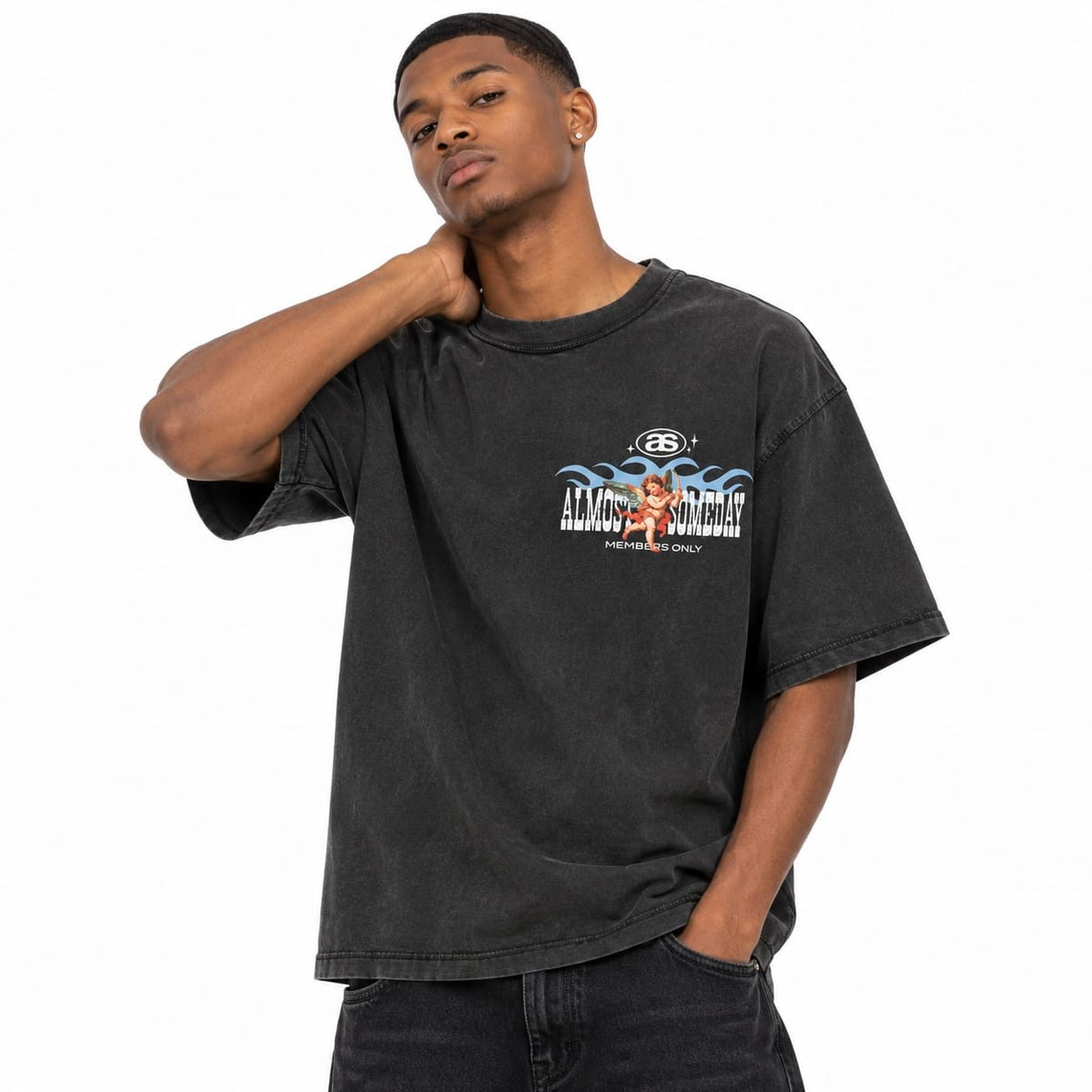 Almost Someday Members Tee (Black)