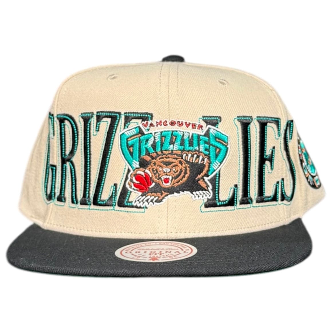 Mitchell & Ness Nba Vancouver Grizzlies Across The Board Snapback (Cream)