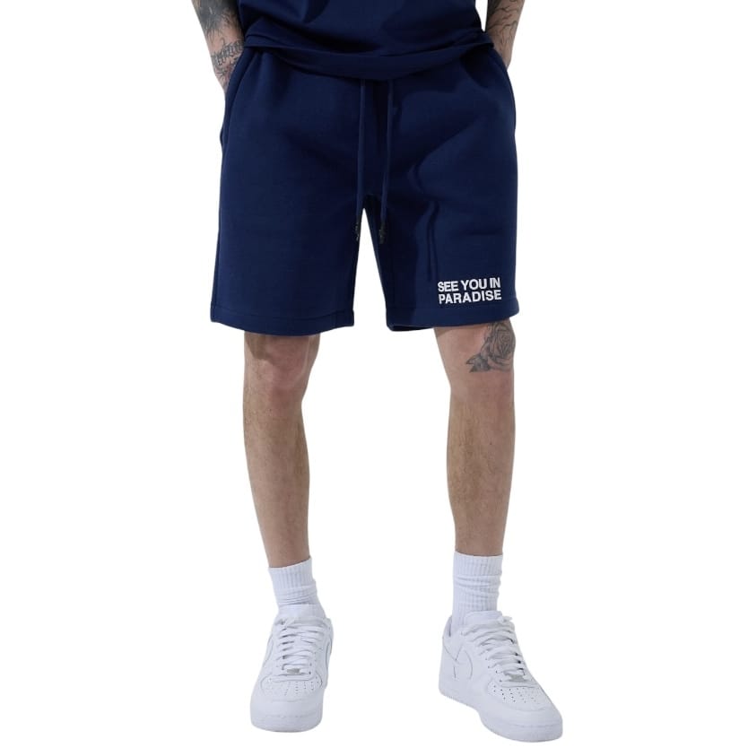 See You In Paradise Tonal Short Set (Navy) 2078A/2078S