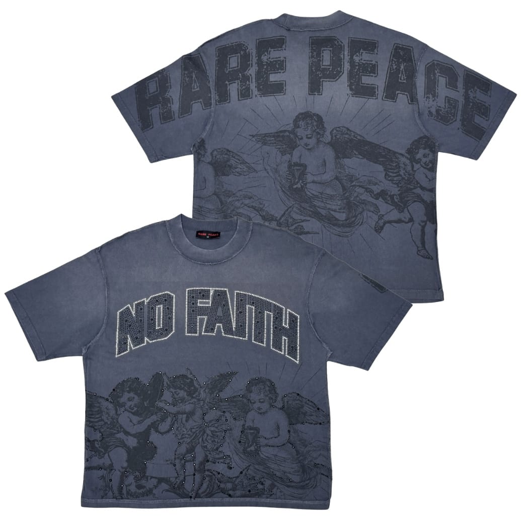 Rare Peace Baby Angel Tee (Dark Grey) RT6064