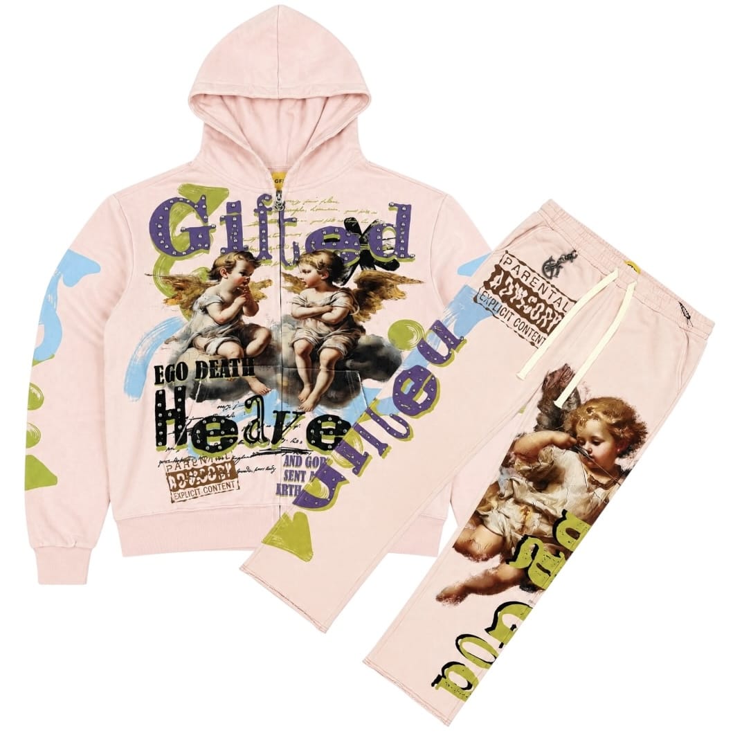 GFTD La Ego Death Hoodie & Pants Set (Pink)