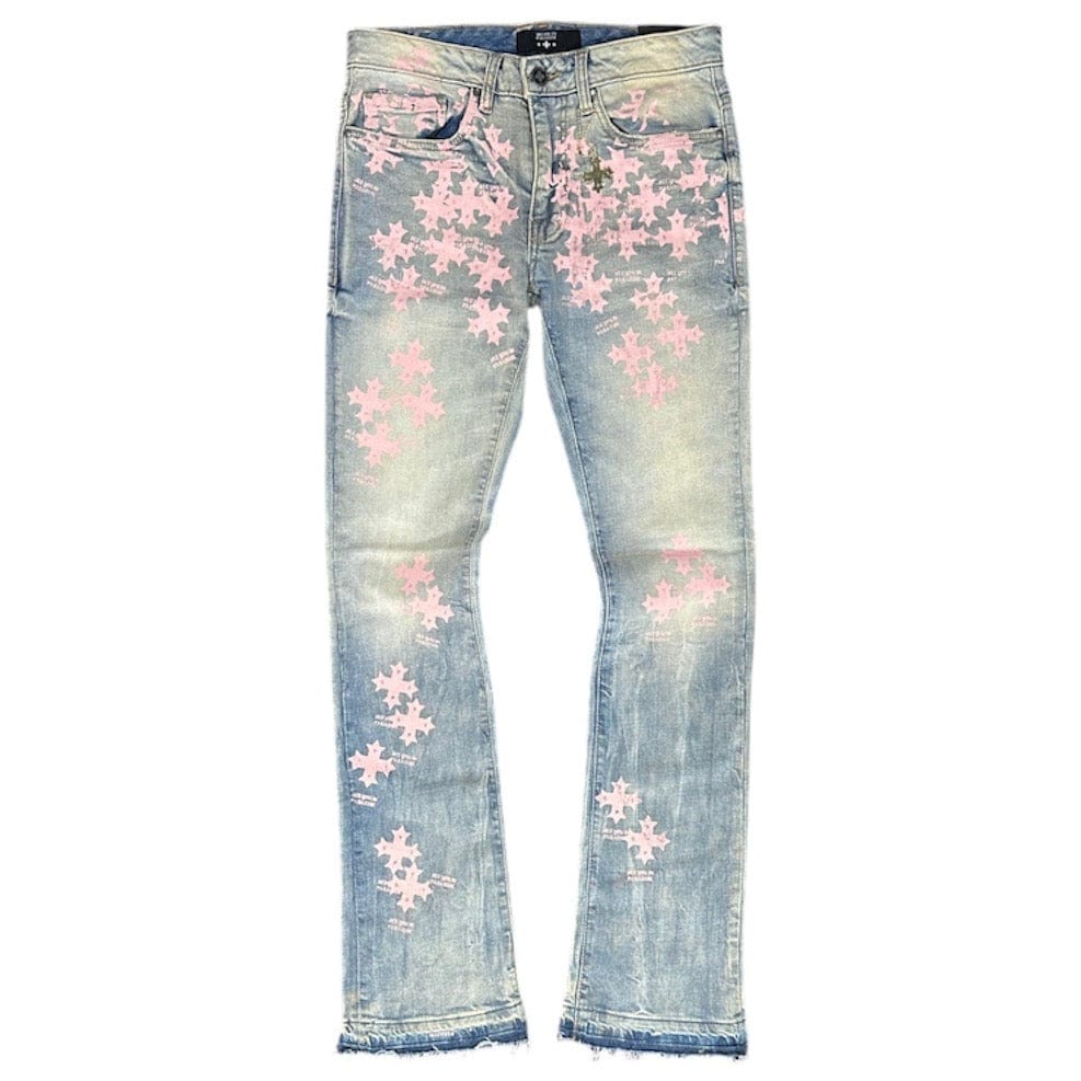 See You In Paradise Stamp Stacked Denim (Iced Lager) JTF2293