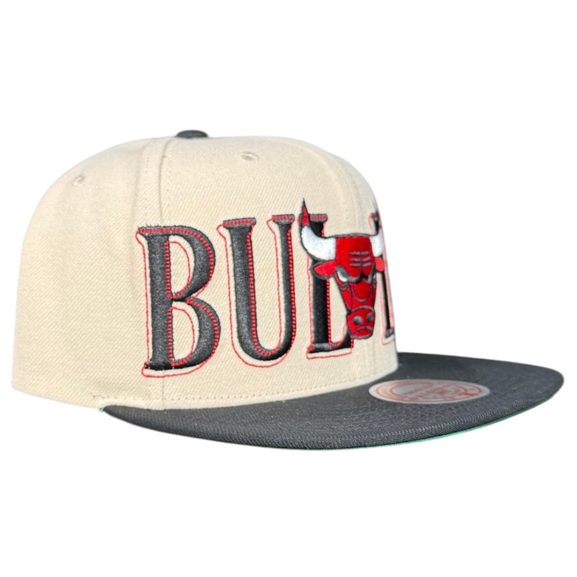 Mitchell & Ness Nba Chicago Bulls Across The Board Snapback (Cream)
